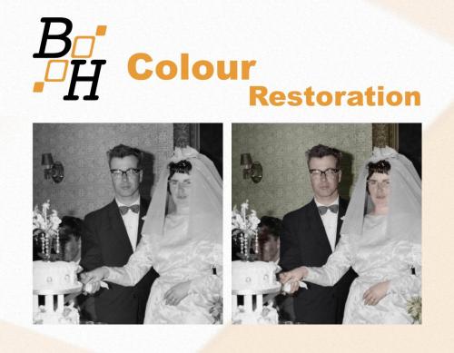 Adding colour to old photograph